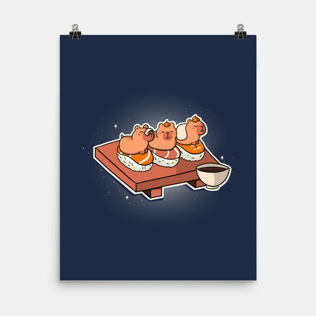 Capybara Sushi-None-Matte-Poster-Freecheese