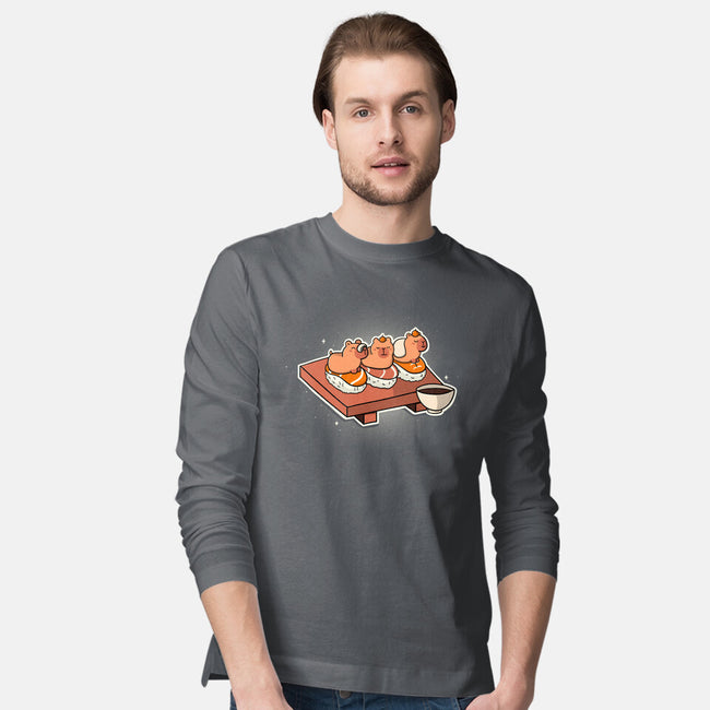 Capybara Sushi-Mens-Long Sleeved-Tee-Freecheese