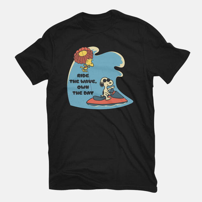 Ride The Wave-Womens-Fitted-Tee-Claudia