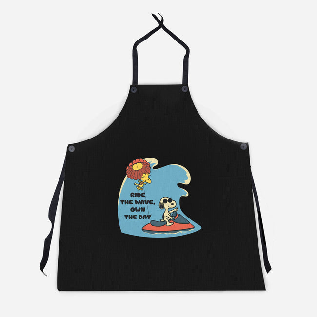 Ride The Wave-Unisex-Kitchen-Apron-Claudia