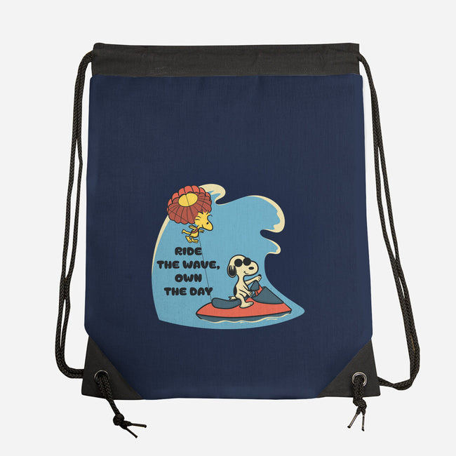 Ride The Wave-None-Drawstring-Bag-Claudia