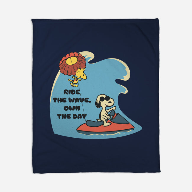 Ride The Wave-None-Fleece-Blanket-Claudia