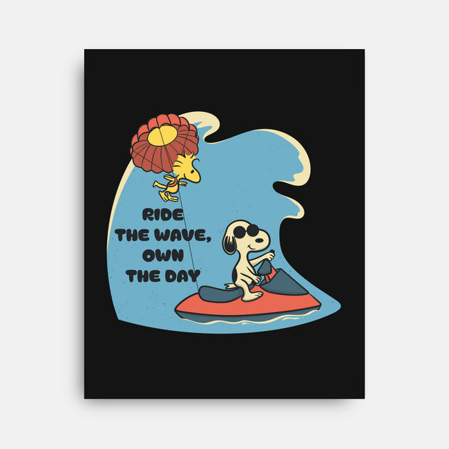 Ride The Wave-None-Stretched-Canvas-Claudia
