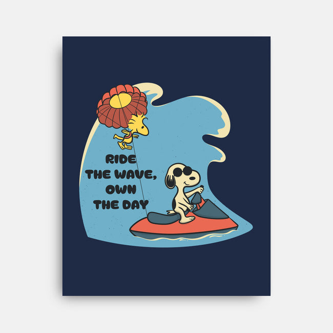 Ride The Wave-None-Stretched-Canvas-Claudia