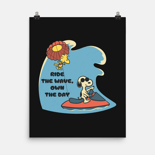 Ride The Wave-None-Matte-Poster-Claudia