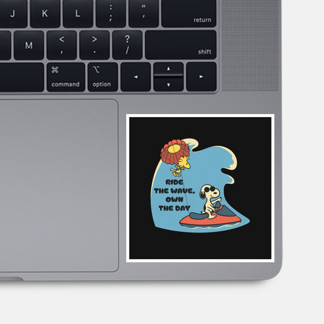 Ride The Wave-None-Glossy-Sticker-Claudia