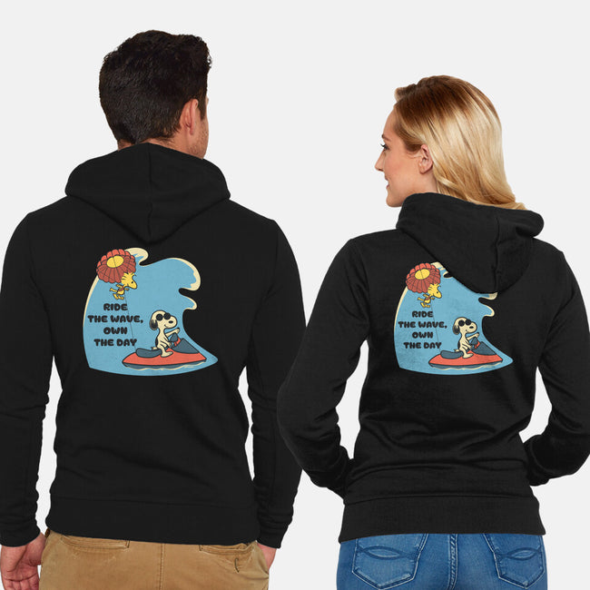 Ride The Wave-Unisex-Zip-Up-Sweatshirt-Claudia