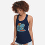Ride The Wave-Womens-Racerback-Tank-Claudia
