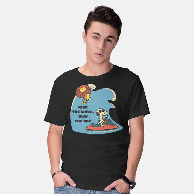 Ride The Wave-Mens-Basic-Tee-Claudia