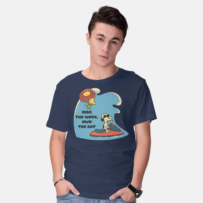 Ride The Wave-Mens-Basic-Tee-Claudia