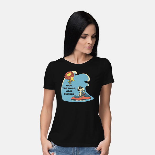 Ride The Wave-Womens-Basic-Tee-Claudia