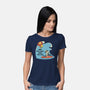 Ride The Wave-Womens-Basic-Tee-Claudia