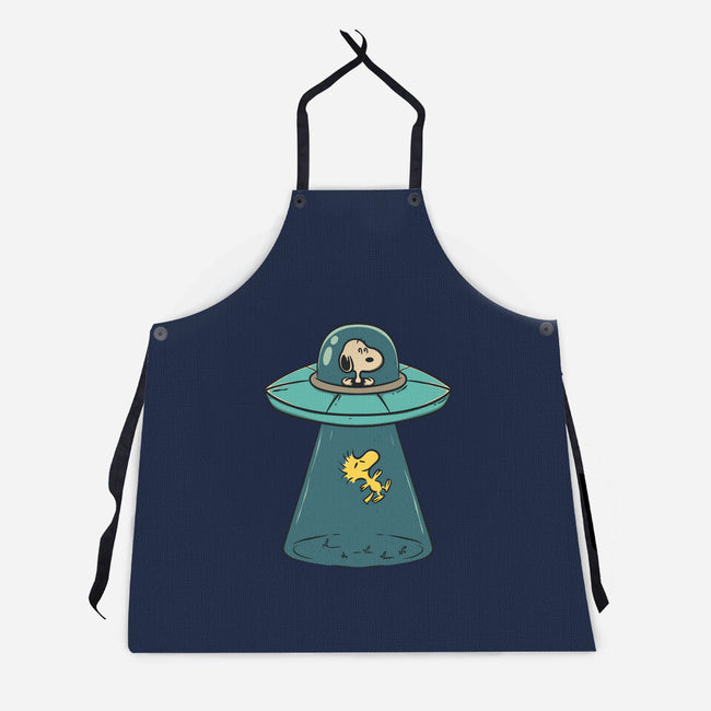 Alien Dog-Unisex-Kitchen-Apron-Claudia