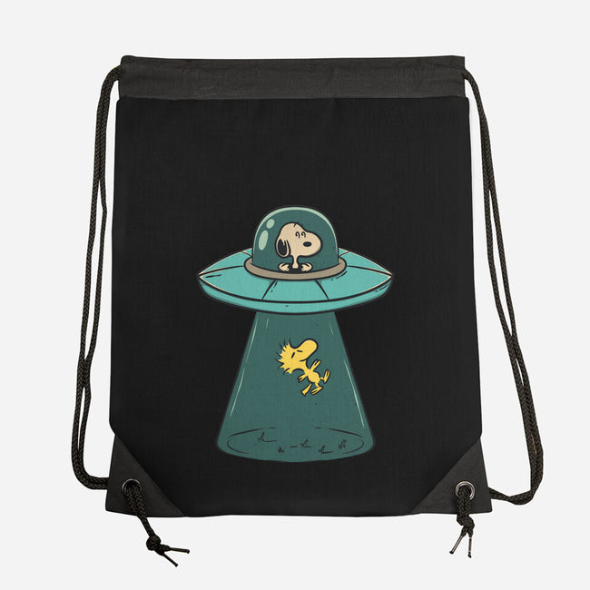 Alien Dog-None-Drawstring-Bag-Claudia