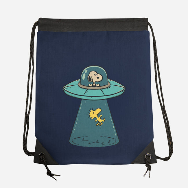 Alien Dog-None-Drawstring-Bag-Claudia