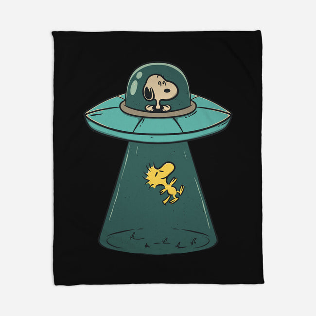 Alien Dog-None-Fleece-Blanket-Claudia