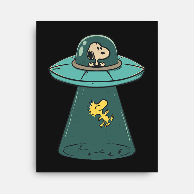 Alien Dog-None-Stretched-Canvas-Claudia