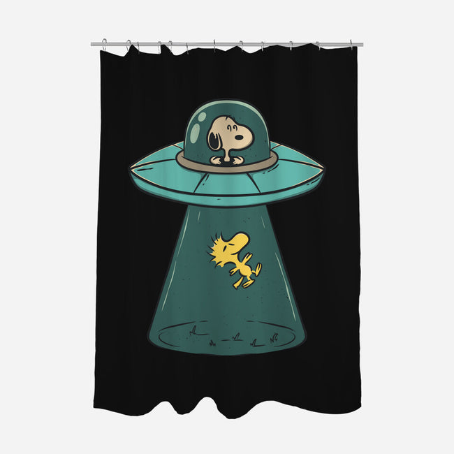 Alien Dog-None-Polyester-Shower Curtain-Claudia