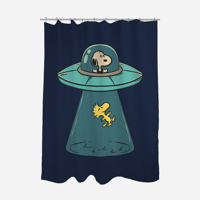 Alien Dog-None-Polyester-Shower Curtain-Claudia