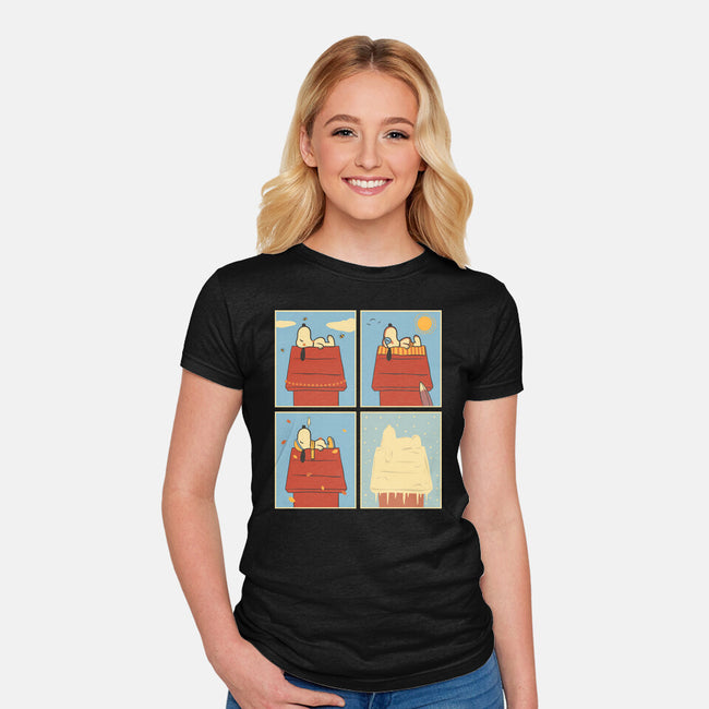 Season Flow-Womens-Fitted-Tee-OnlyColorsDesigns