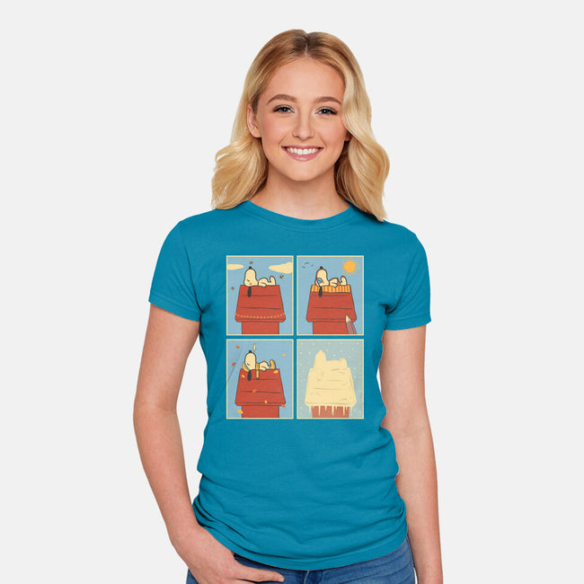 Season Flow-Womens-Fitted-Tee-OnlyColorsDesigns