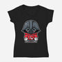 Just Smol Vader-Womens-V-Neck-Tee-krisren28