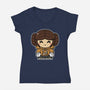 Just Smol Ms Leia-Womens-V-Neck-Tee-krisren28