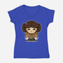 Just Smol Ms Leia-Womens-V-Neck-Tee-krisren28