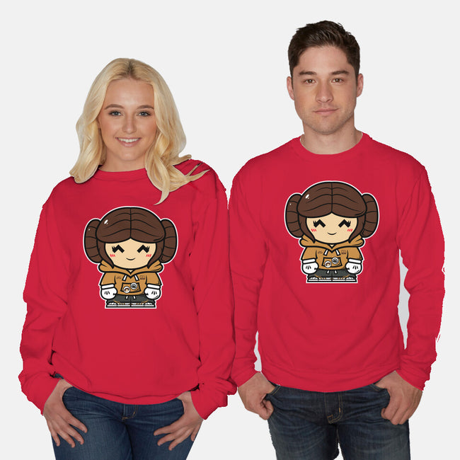 Just Smol Ms Leia-Unisex-Crew Neck-Sweatshirt-krisren28