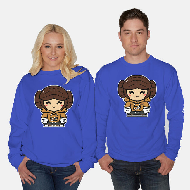 Just Smol Ms Leia-Unisex-Crew Neck-Sweatshirt-krisren28