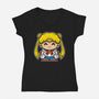 Just Smol Ms Usagi-Womens-V-Neck-Tee-krisren28