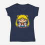 Just Smol Ms Usagi-Womens-V-Neck-Tee-krisren28