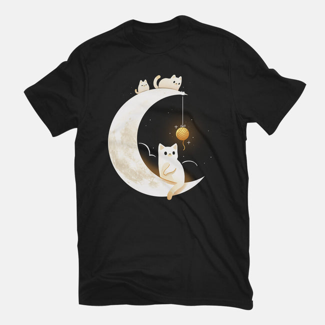 Kitten Moon-Unisex-Basic-Tee-Vallina84