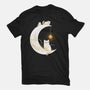 Kitten Moon-Unisex-Basic-Tee-Vallina84