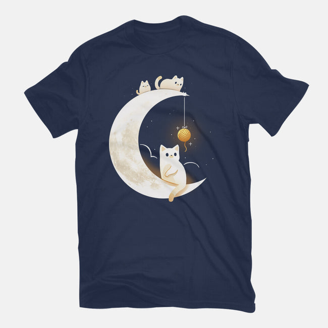 Kitten Moon-Womens-Basic-Tee-Vallina84
