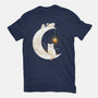 Kitten Moon-Womens-Basic-Tee-Vallina84