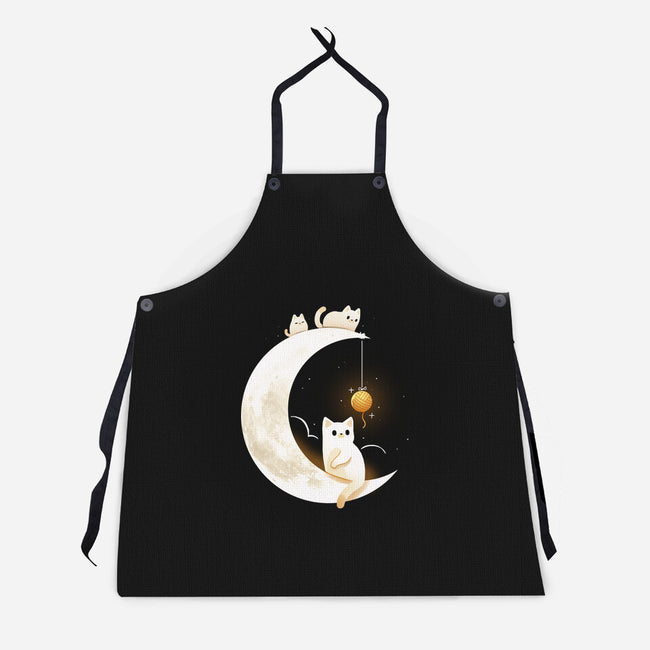 Kitten Moon-Unisex-Kitchen-Apron-Vallina84