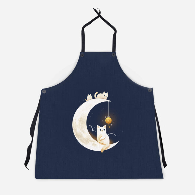 Kitten Moon-Unisex-Kitchen-Apron-Vallina84