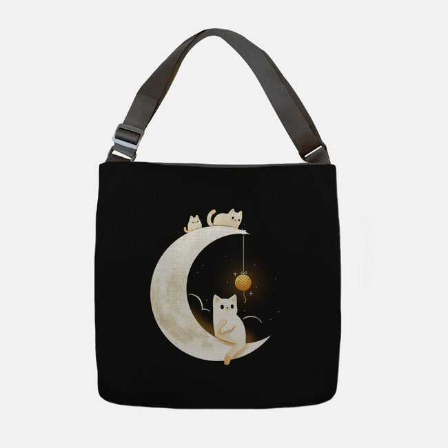 Kitten Moon-None-Adjustable Tote-Bag-Vallina84