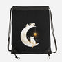 Kitten Moon-None-Drawstring-Bag-Vallina84