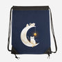Kitten Moon-None-Drawstring-Bag-Vallina84