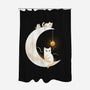 Kitten Moon-None-Polyester-Shower Curtain-Vallina84