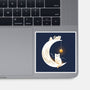 Kitten Moon-None-Glossy-Sticker-Vallina84