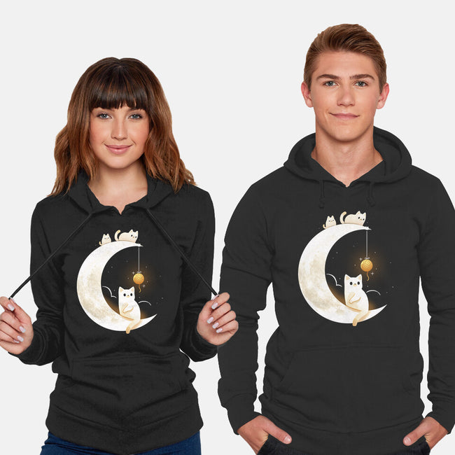 Kitten Moon-Unisex-Pullover-Sweatshirt-Vallina84