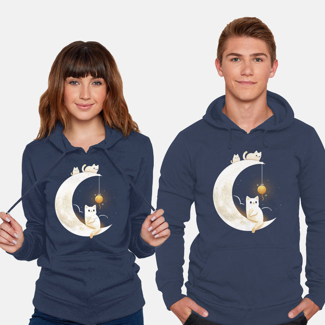 Kitten Moon-Unisex-Pullover-Sweatshirt-Vallina84