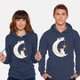 Kitten Moon-Unisex-Pullover-Sweatshirt-Vallina84