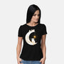 Kitten Moon-Womens-Basic-Tee-Vallina84