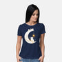 Kitten Moon-Womens-Basic-Tee-Vallina84