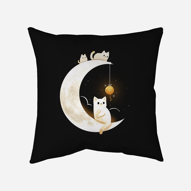Kitten Moon-None-Removable Cover w Insert-Throw Pillow-Vallina84