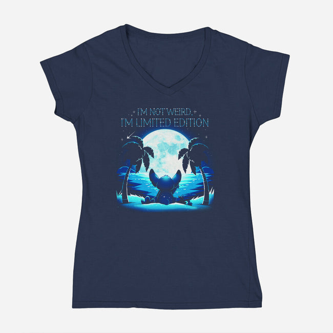 Experiment Moon Sea-Womens-V-Neck-Tee-Vallina84